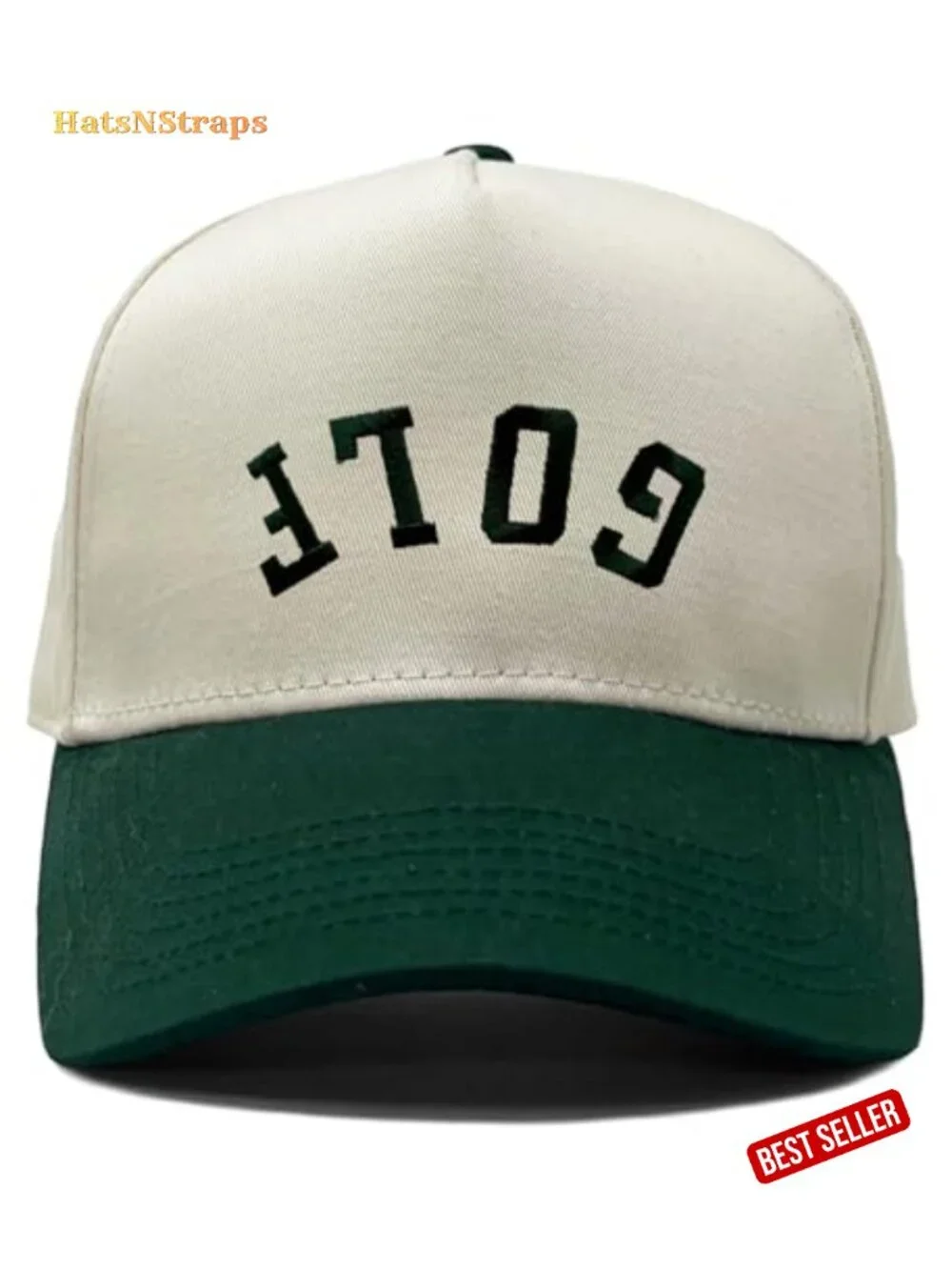 Vintage Canvas Snapback Hat - Adjustable Two Tone Cap for Men Women